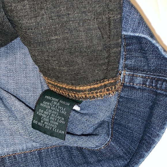 LRL Lauren Jeans Co. Ralph Lauren Vintage Denim Tunic - Women’s Size Large - Picture 9 of 11